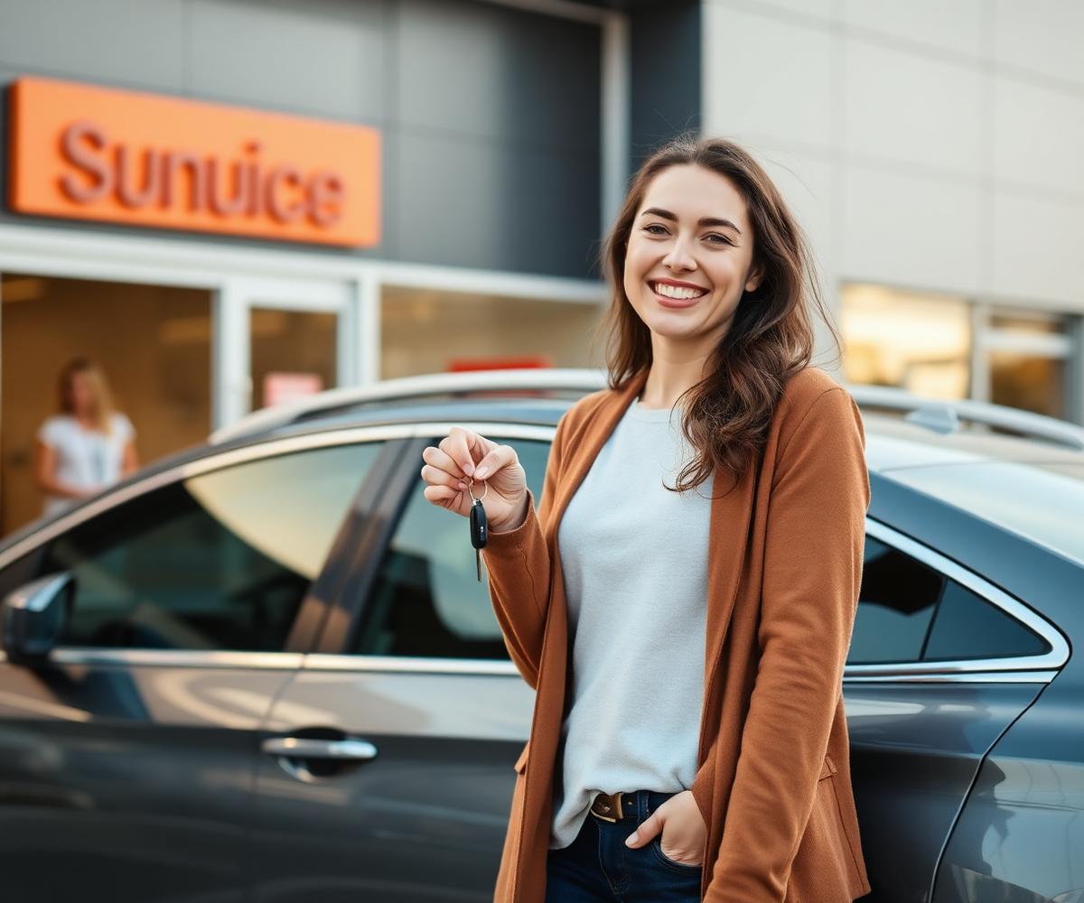 A repaired car returned to its owner by a ON CALL specialist